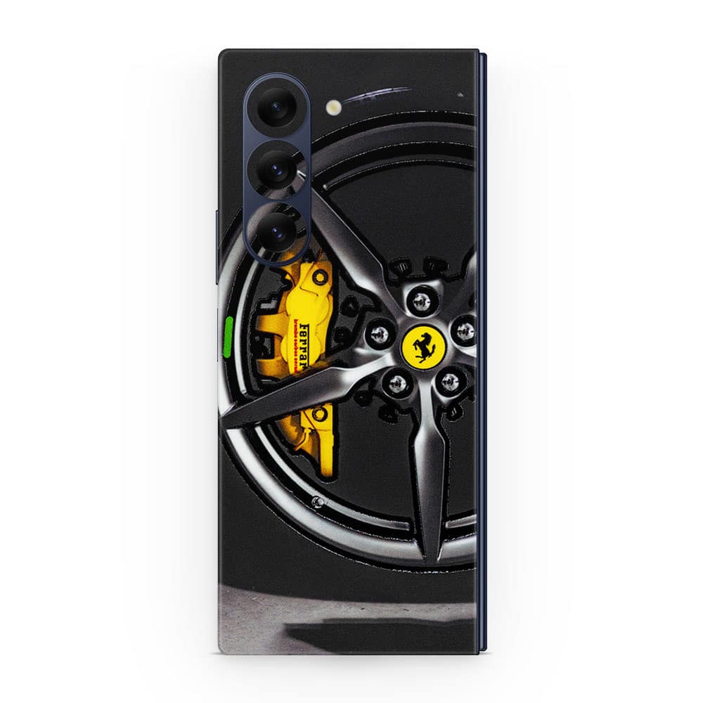 Galaxy z fold 6 ferrari rim 3d skin wrapitskin