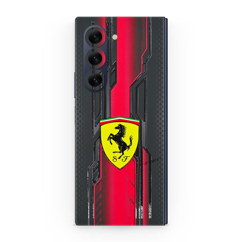 Galaxy z fold 6 ferrari's legacy 3d skin wrapitskin