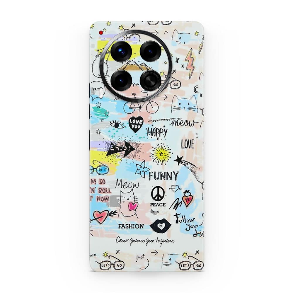 Tecno camon 30 4g doodles 3d skin wrapitskin