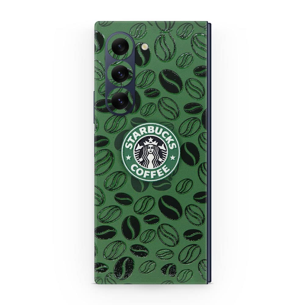 Galaxy z fold 6 starbucks 3d skin wrapitskin