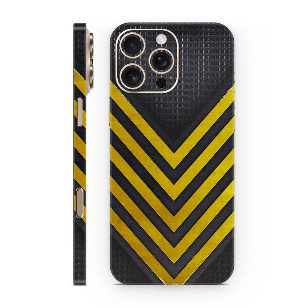 Iphone 16 pro max arrows yellow 3d skin wrapitskin