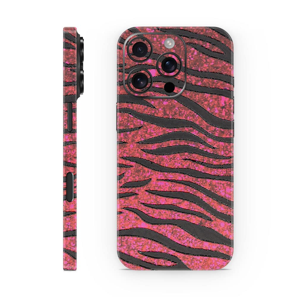 Iphone 16 pro red zebra 3d skin wrapitskin