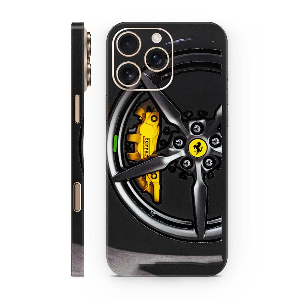 Iphone 16 pro max ferrari rim 3d skin wrapitskin
