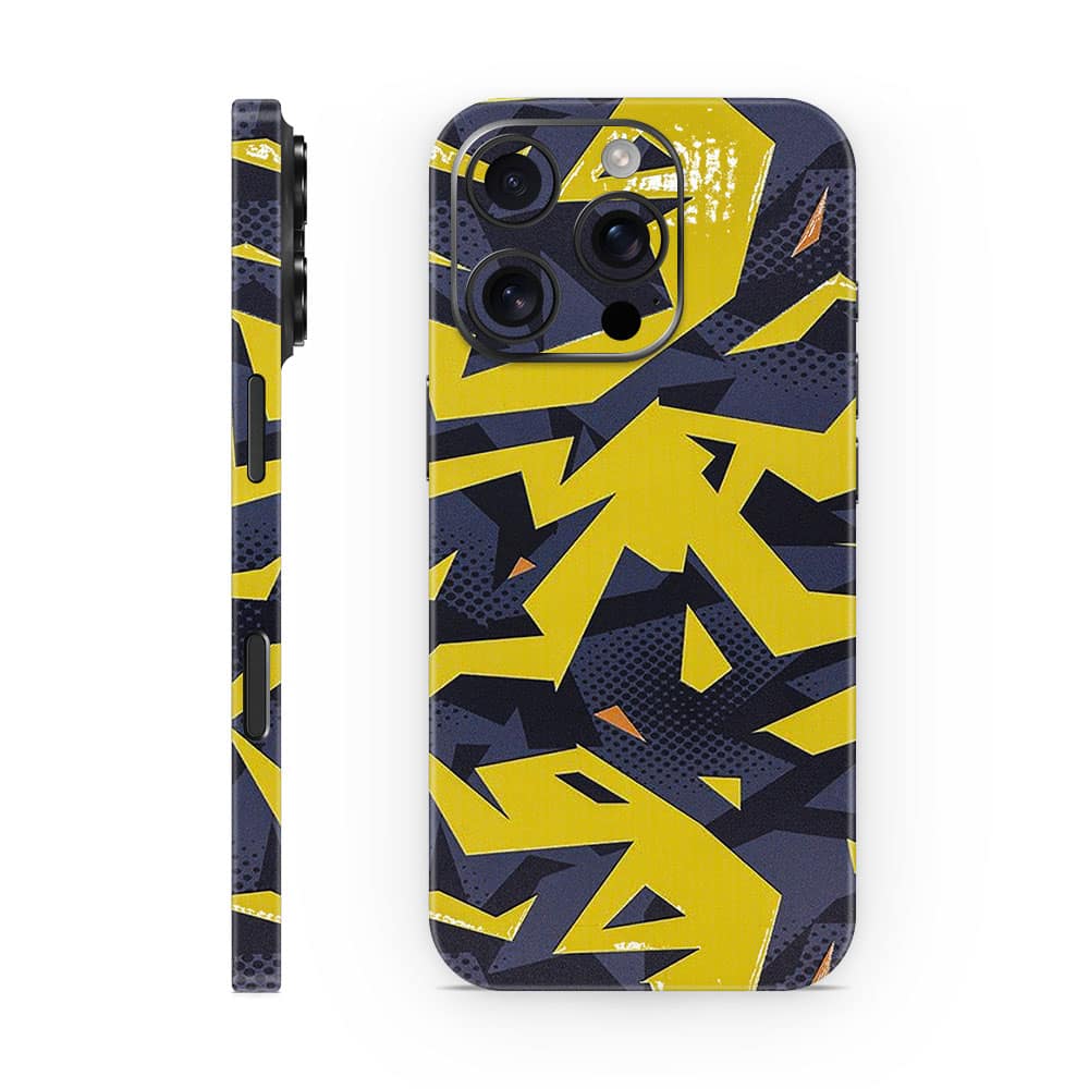 Iphone 16 pro abstract yellow 3d skin wrapitskin
