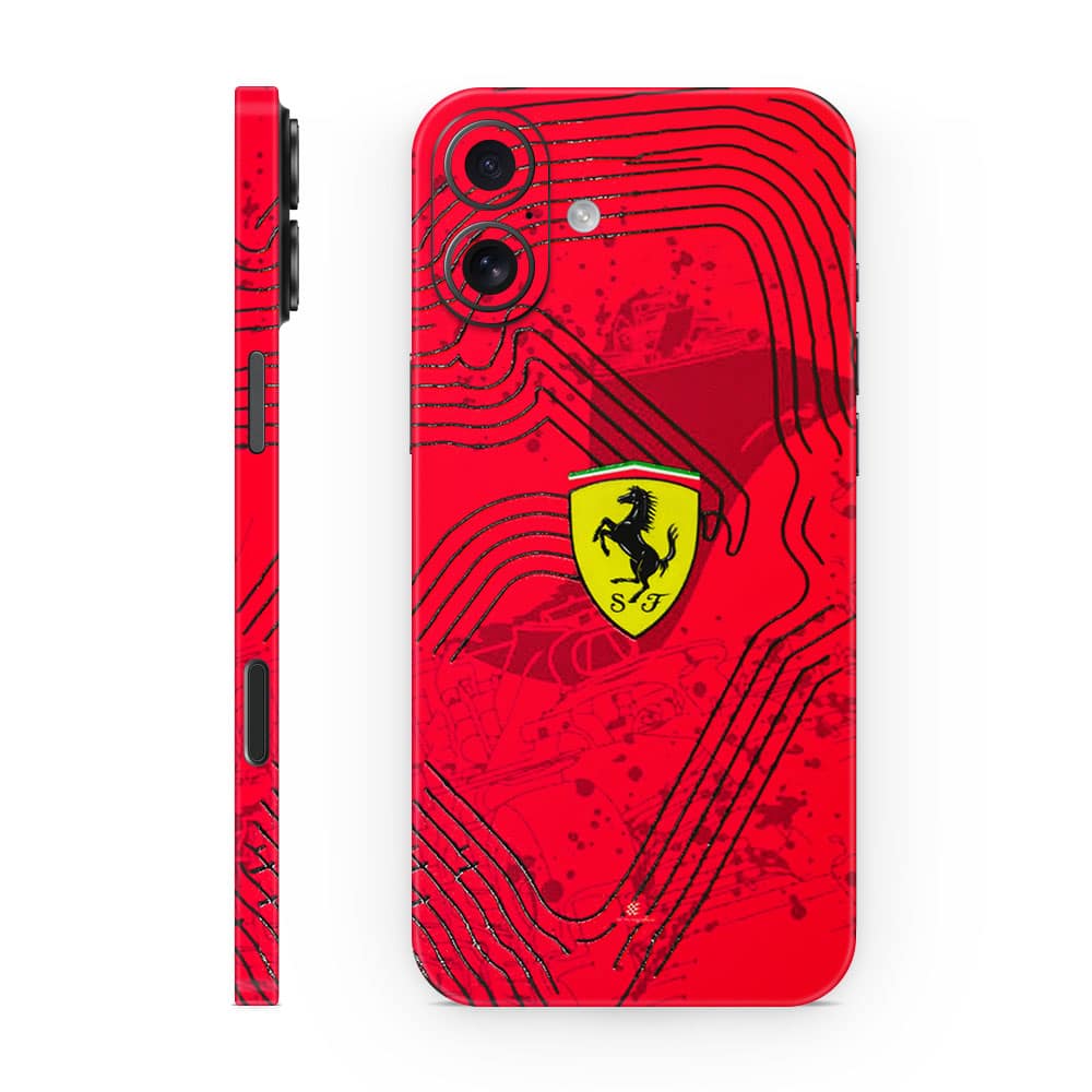 Iphone 16 ferrari's blaze 3d skin wrapitskin