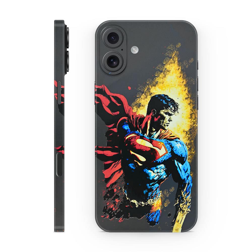 Iphone 16 superman comic 3d skin wrapitskin