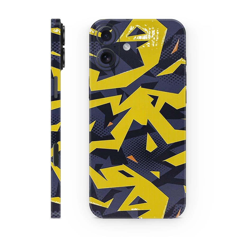 Iphone 16 abstract yellow 3d skin wrapitskin