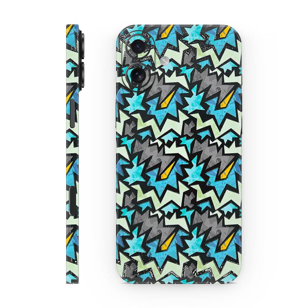 Iphone 16 plus graffiti harmony 3d skin wrapitskin