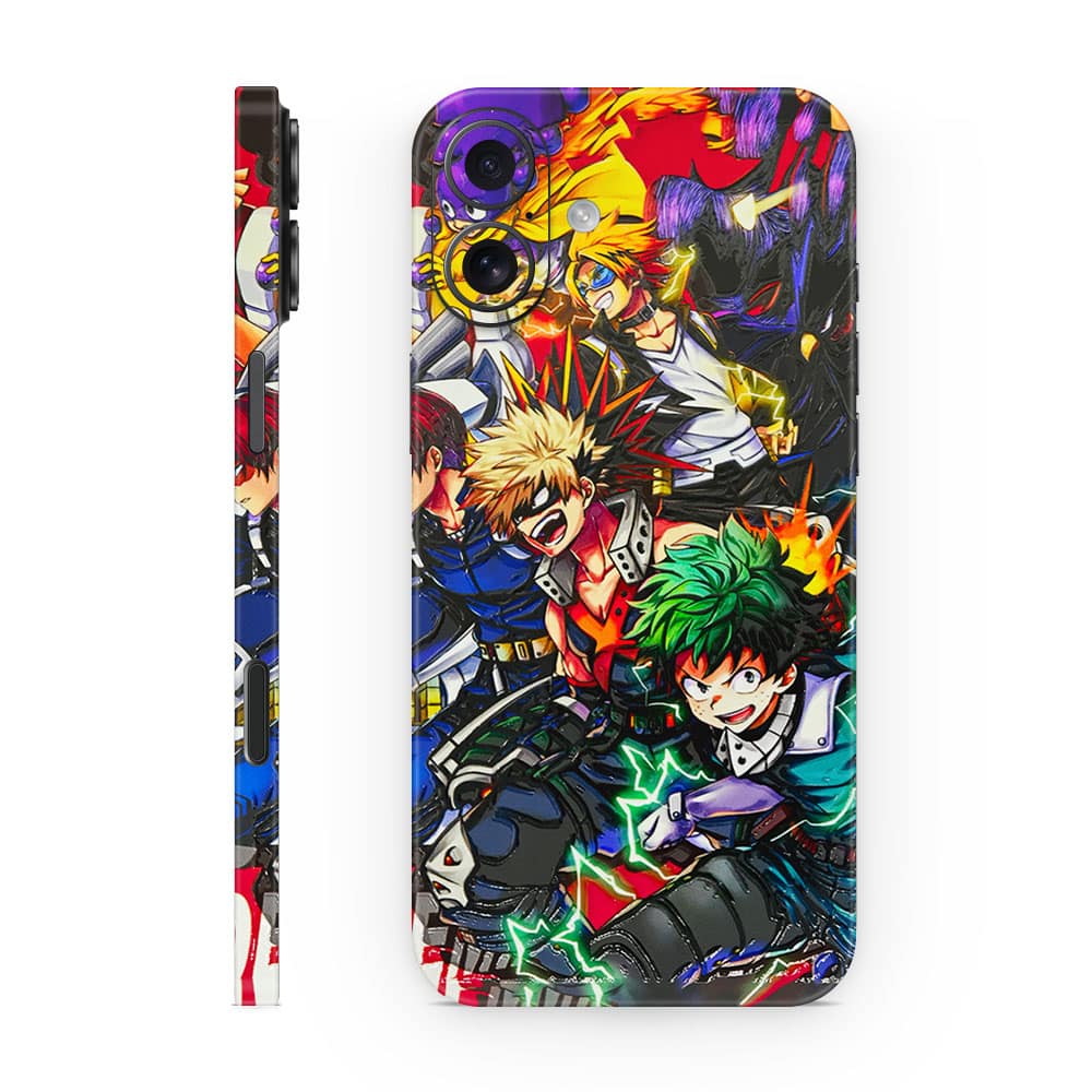 Iphone 16 my hero 3d skin wrapitskin