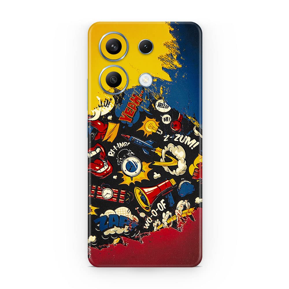 Redmi note 13 4g pop art 3d skin wrapitskin