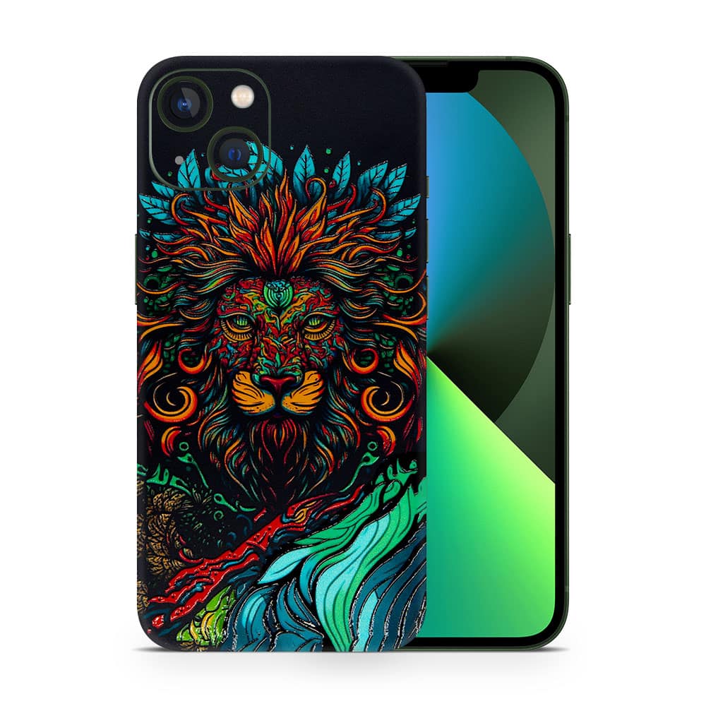 Iphone 13 fierce lion 3d skin wrapitskin