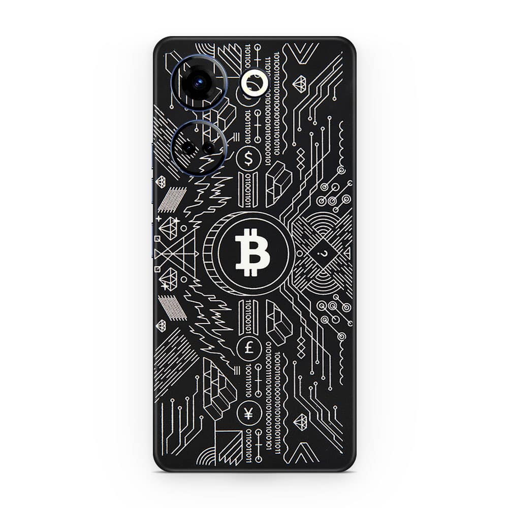 Camon 20 bitcoin 3d skin wrapitskin