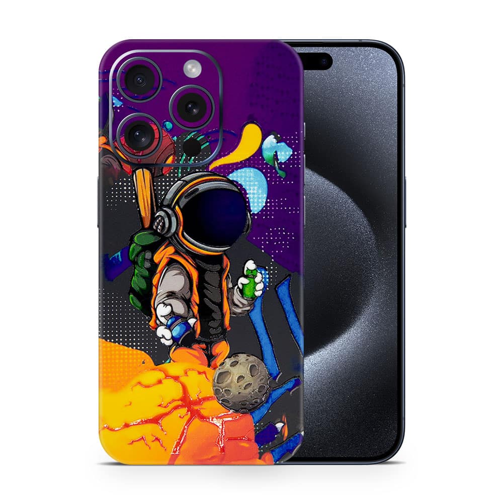Iphone 15 pro space doodler 3d skin wrapitskin