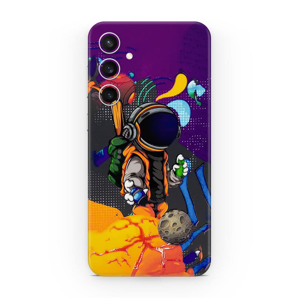 Galaxy s23 fe space doodler 3d skin wrapitskin