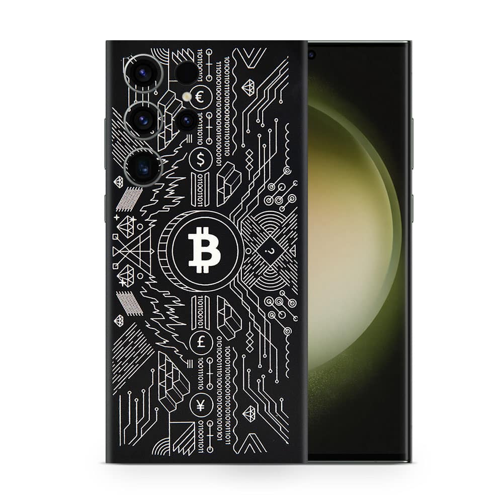 Galaxy s23 ultra bitcoin 3d skin wrapitskin