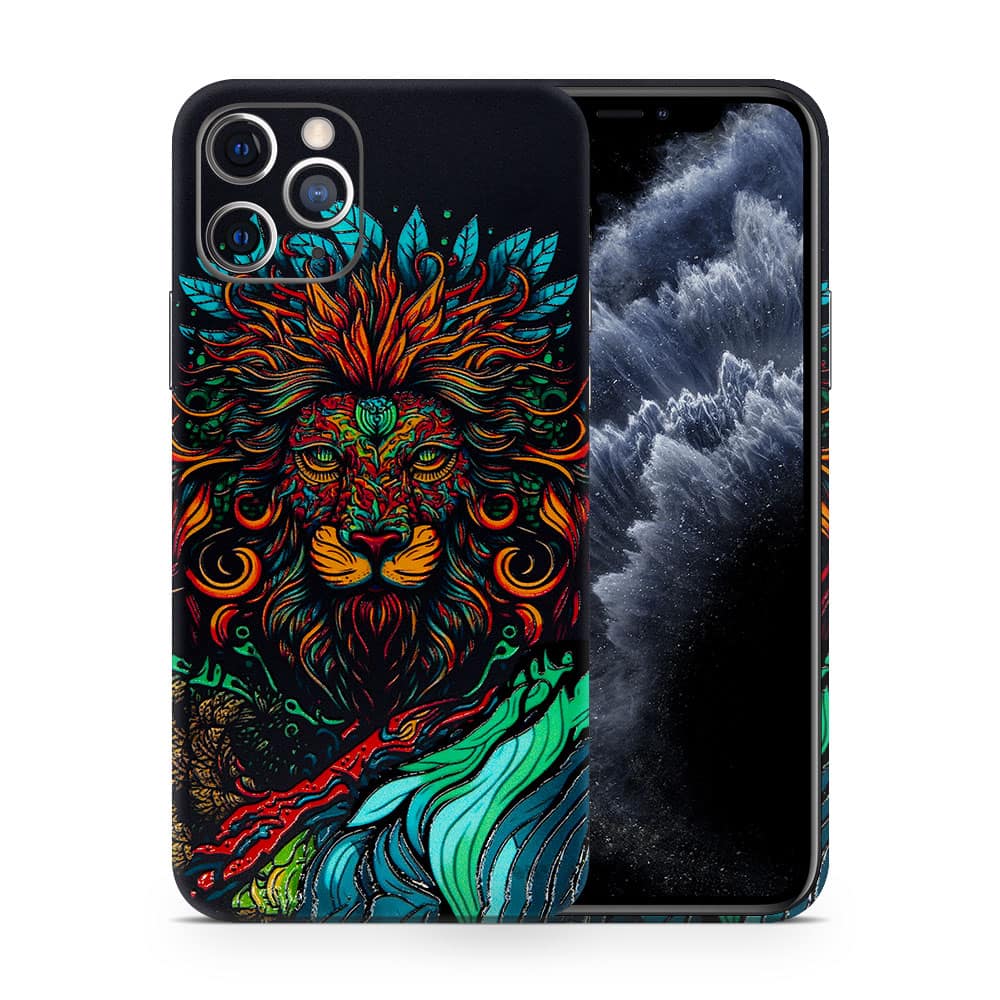 Iphone 11 pro max fierce lion 3d skin wrapitskin