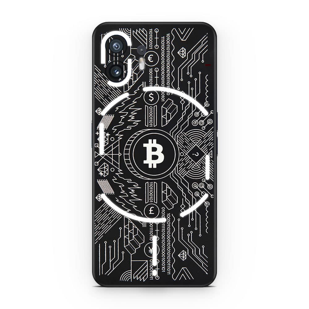 Nothing phone 2 bitcoin 3d skin wrapitskin