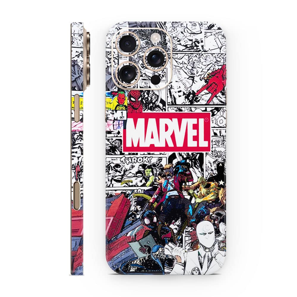 Iphone 16 pro max marvel universe 3d skin wrapitskin