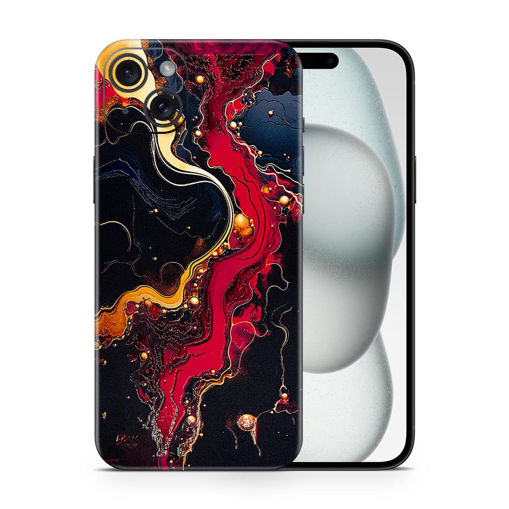 Iphone 15 volcanic vibe 3d skin wrapitskin