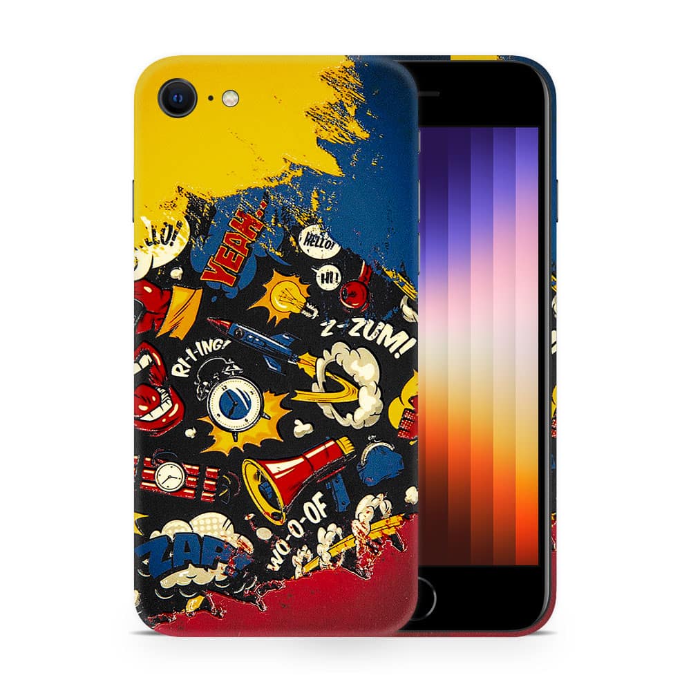 Iphone se 2020 pop art 3d skin wrapitskin