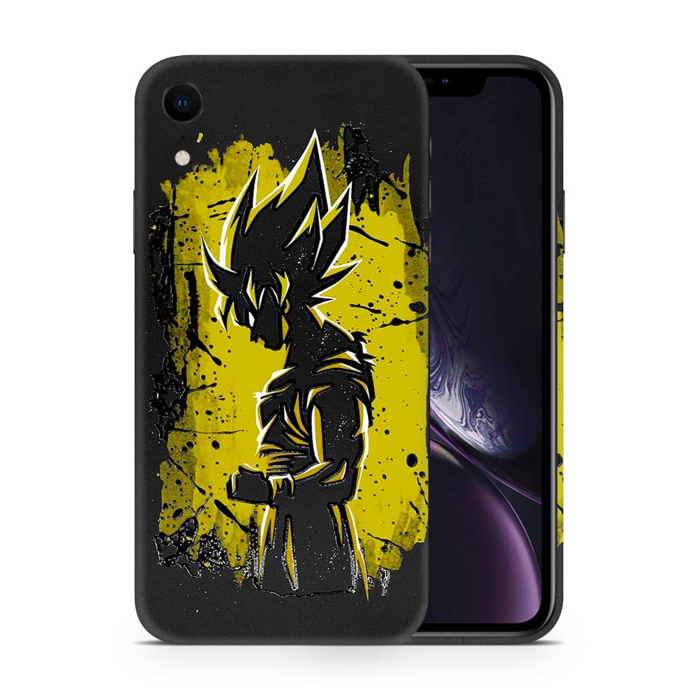Iphone xr goku spirit 3d skin wrapitskin