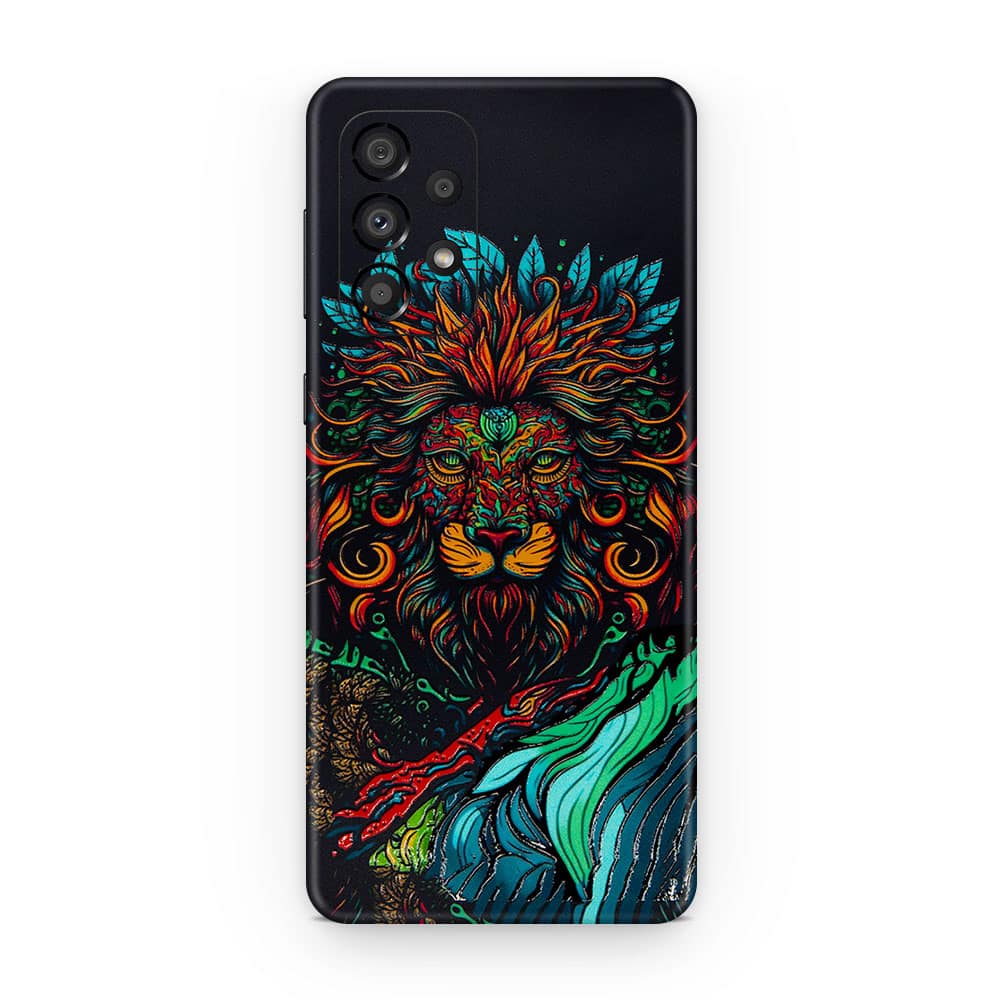 Galaxy a73 5g fierce lion 3d skin wrapitskin