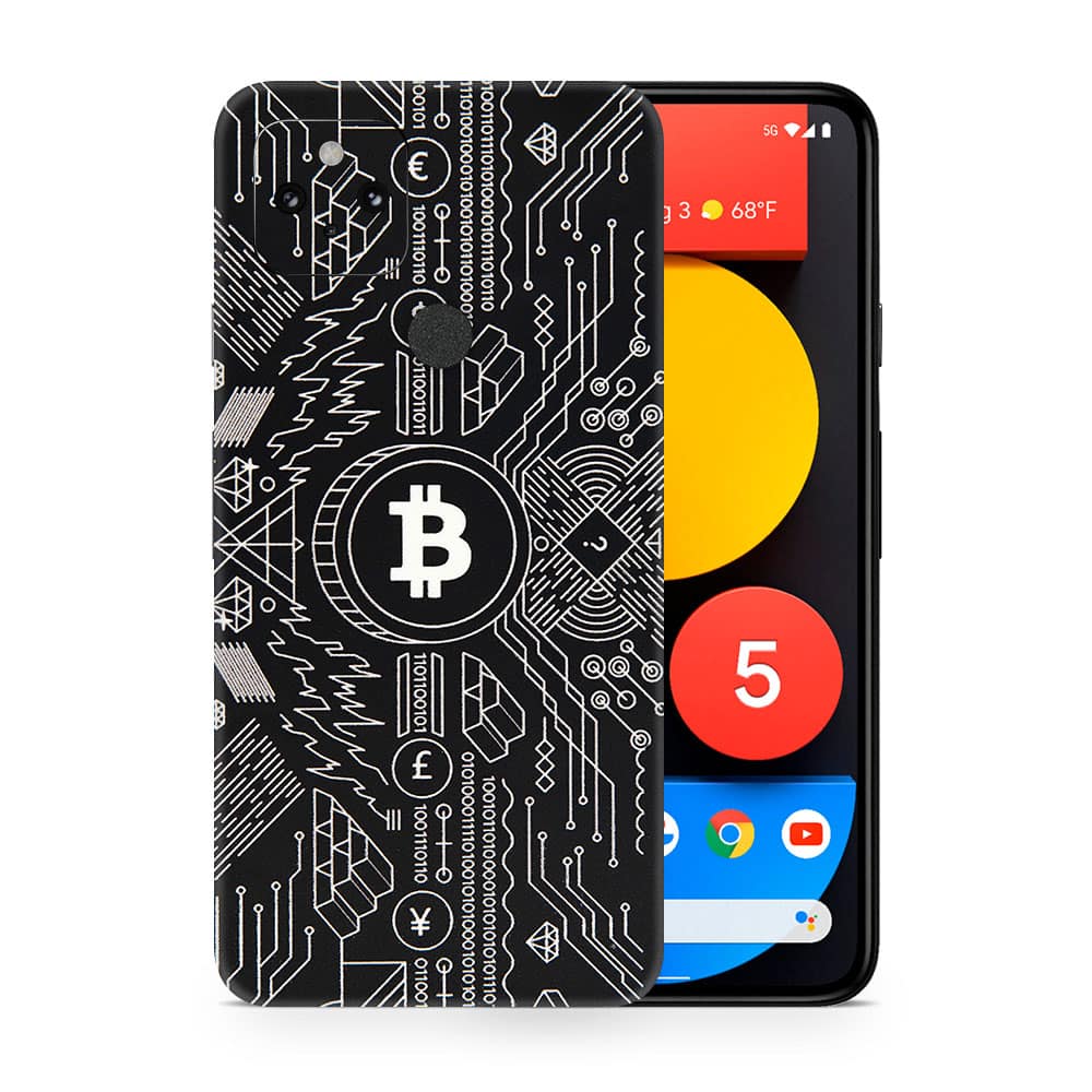 Pixel 5 bitcoin 3d skin wrapitskin