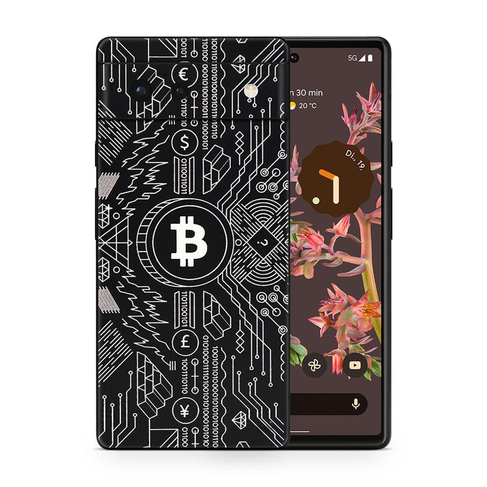 Pixel 6 bitcoin 3d skin wrapitskin