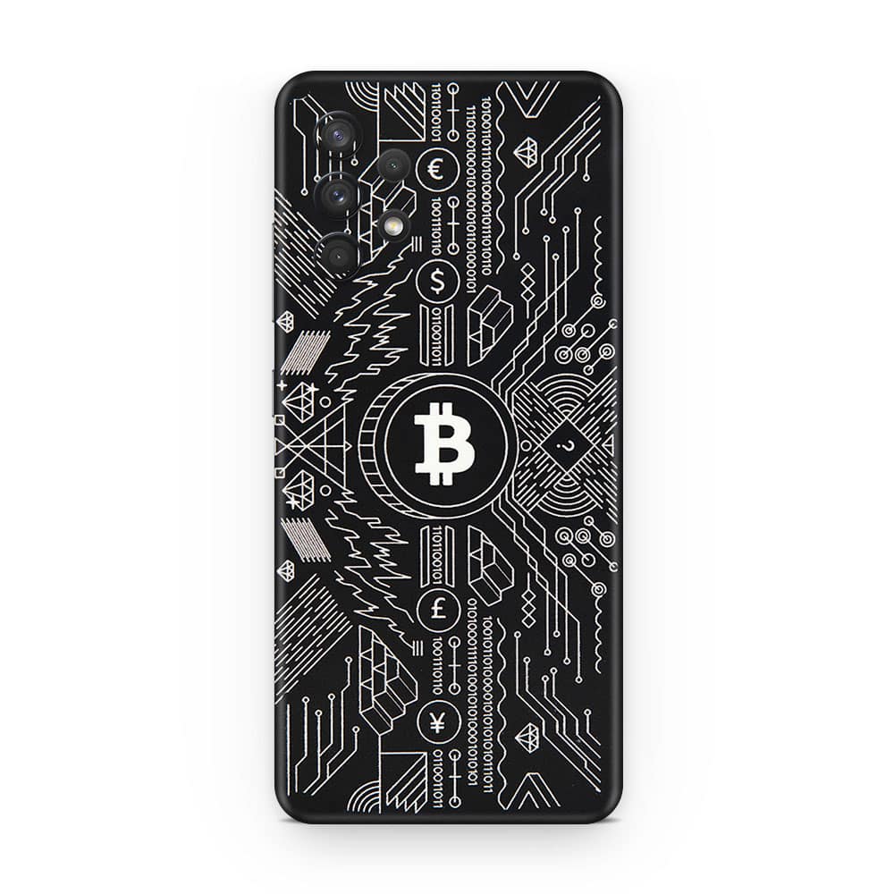 Galaxy a32 bitcoin 3d skin wrapitskin