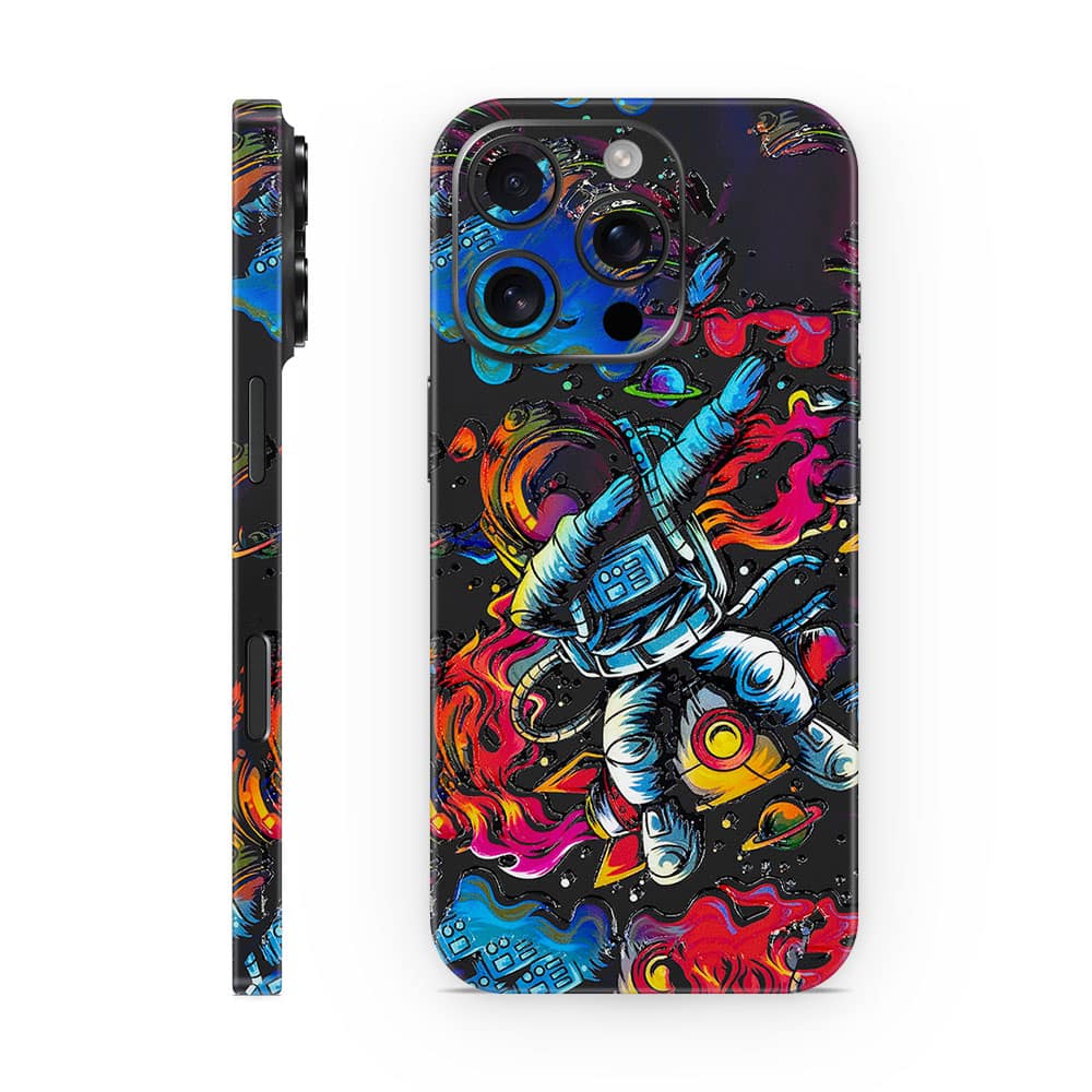 Iphone 16 pro trippy astronaut 3d skin wrapitskin