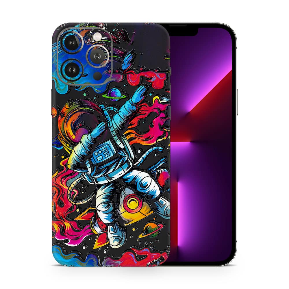 Iphone 13 pro trippy astronaut 3d skin wrapitskin