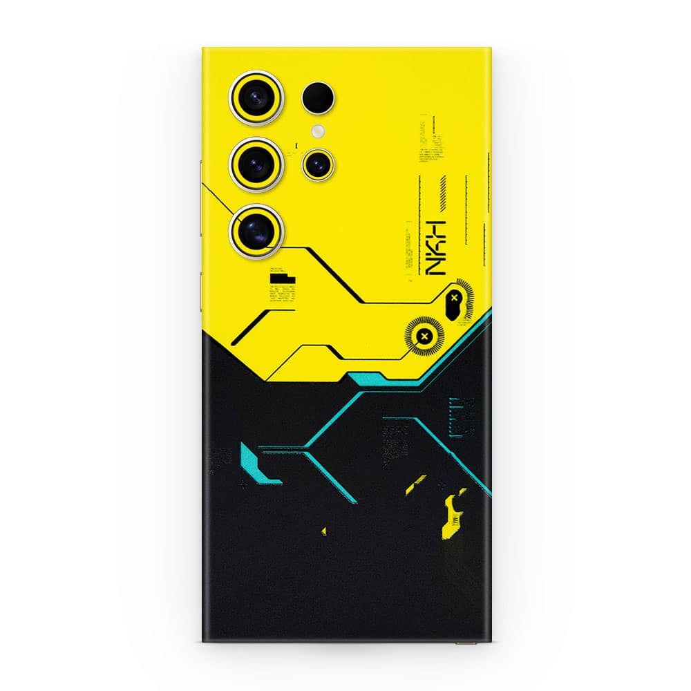 Galaxy s24 ultra cyberpunk city 3d skin wrapitskin