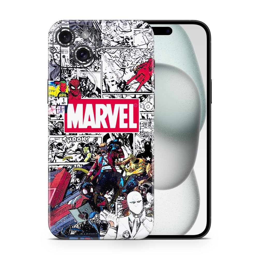 Iphone 15 marvel universe 3d skin wrapitskin