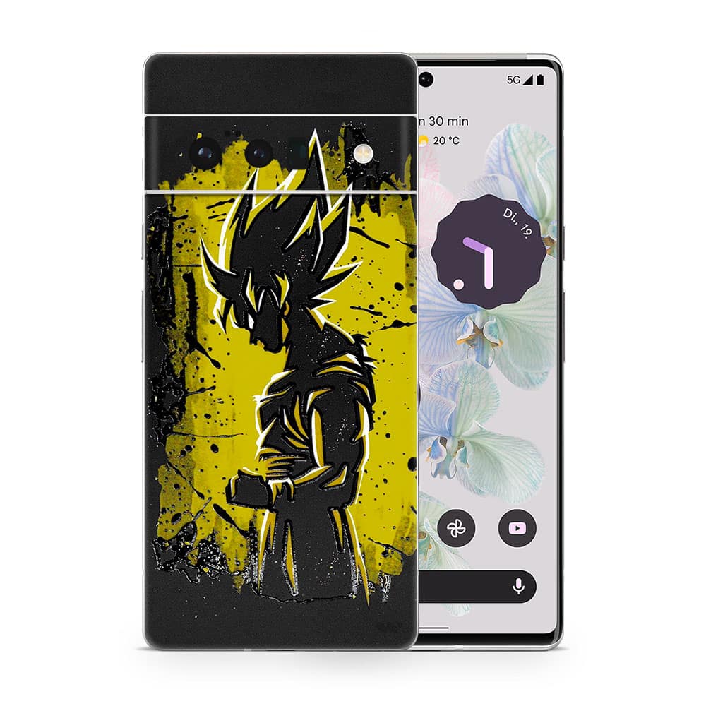 Pixel 6 pro goku spirit 3d skin wrapitskin