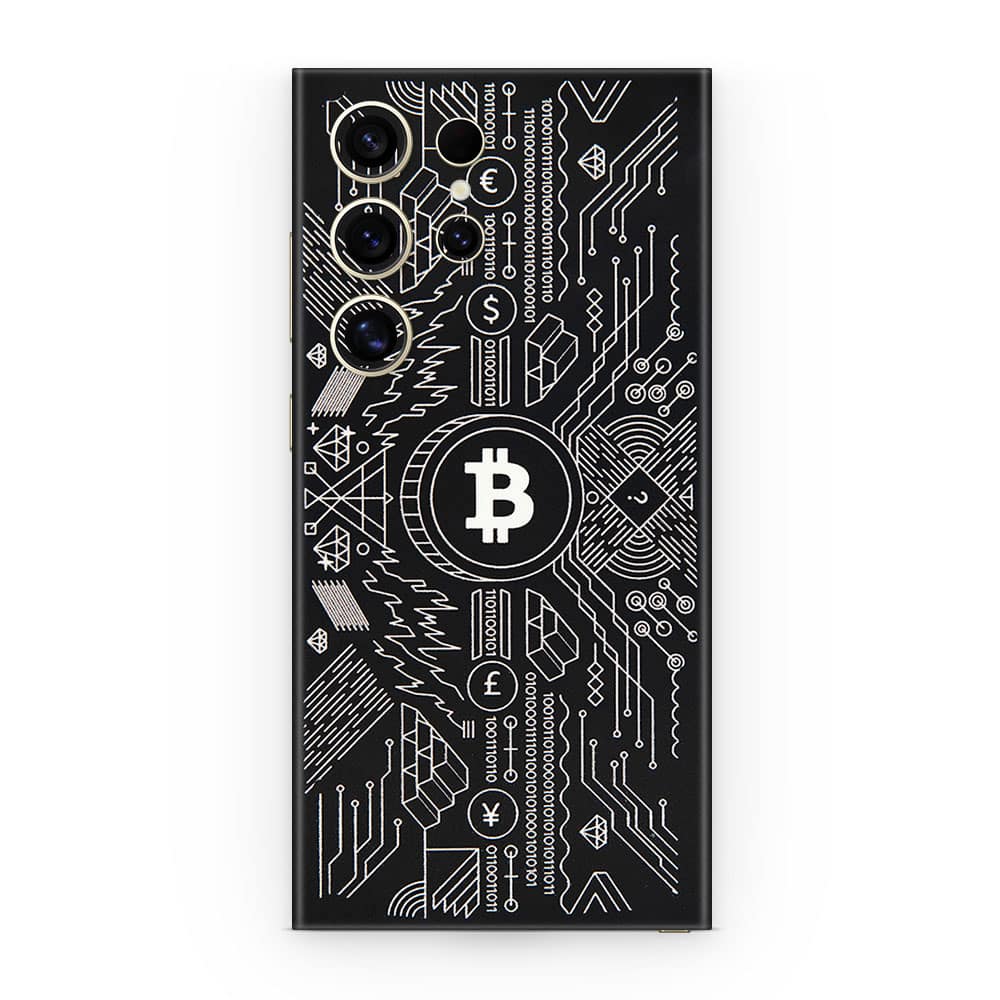 Galaxy s24 ultra bitcoin 3d skin wrapitskin