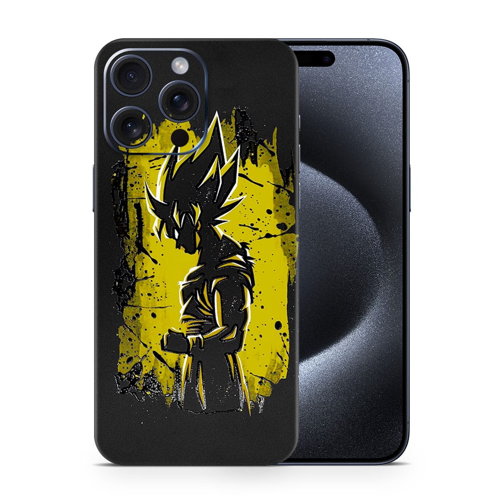Iphone 15 pro max goku spirit 3d skin wrapitskin