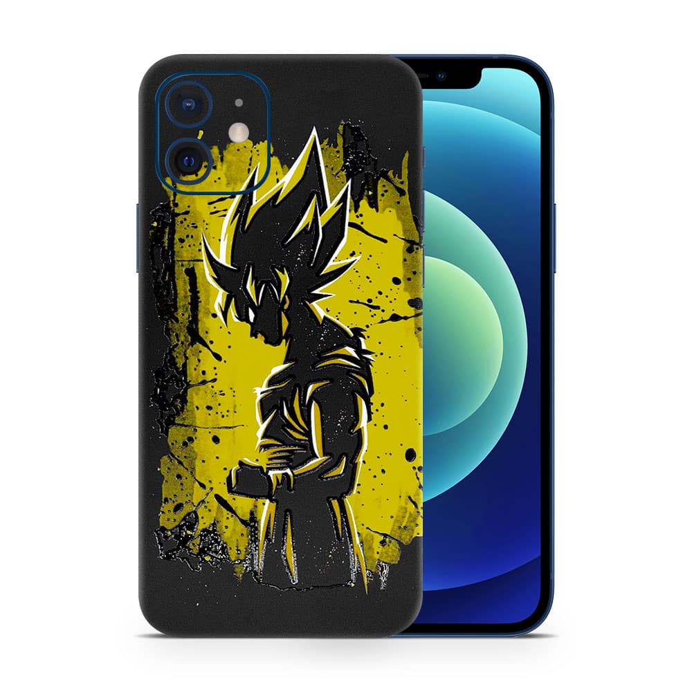 Iphone 12 mini goku spirit 3d skin wrapitskin