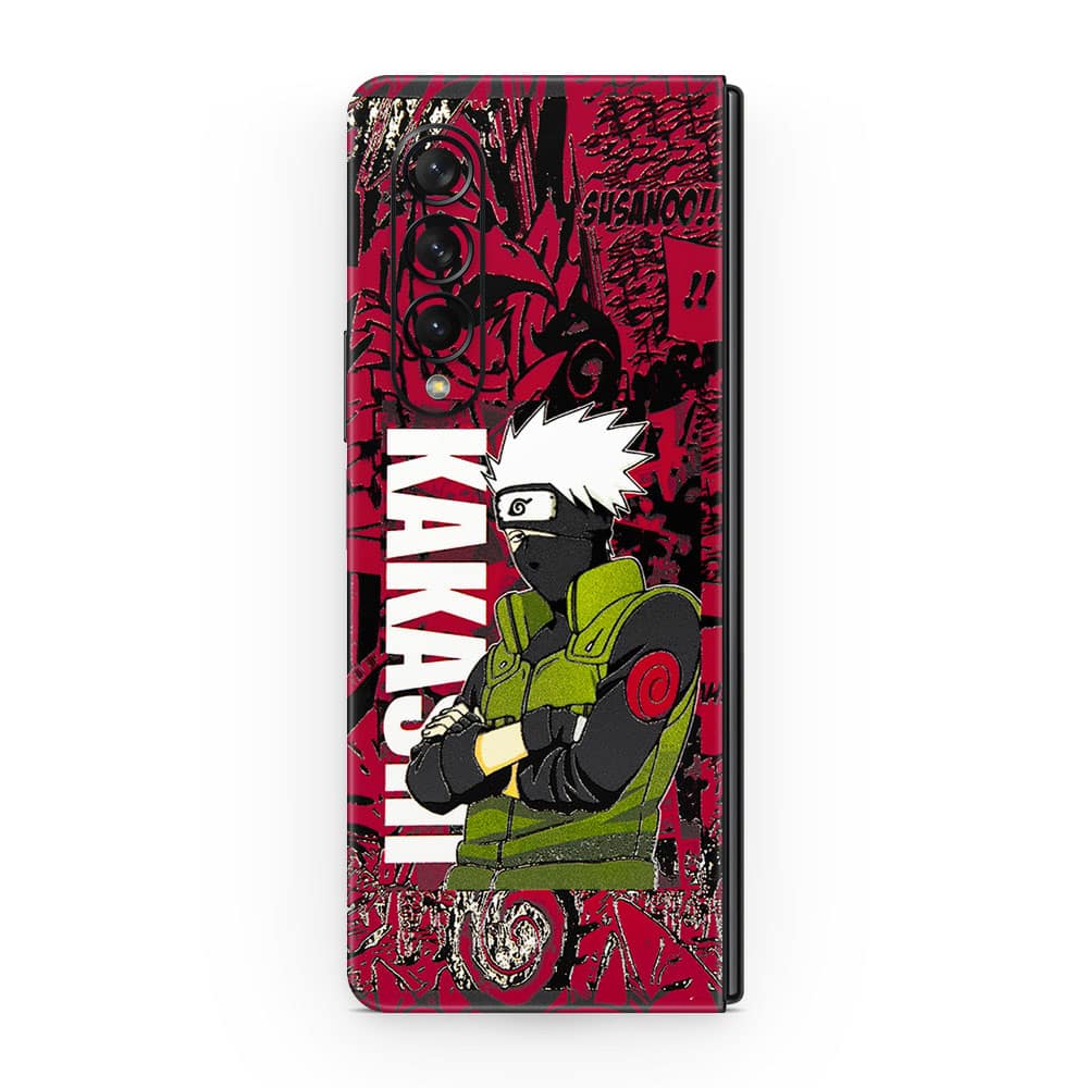 Galaxy z fold 3 kakashi sensei 3d skin wrapitskin