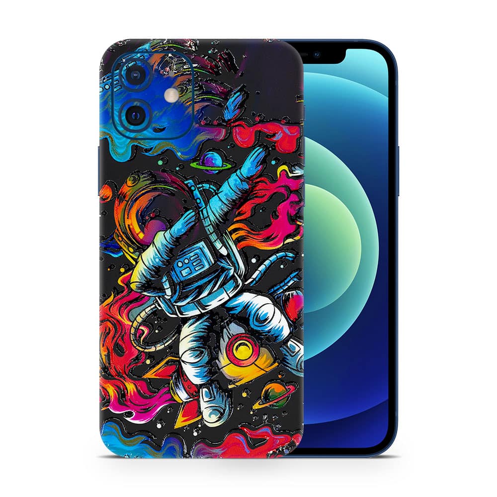 Iphone 12 trippy astronaut 3d skin wrapitskin