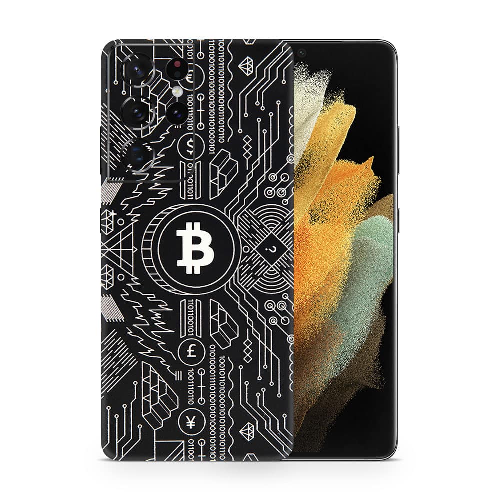Galaxy s21 ultra bitcoin 3d skin wrapitskin