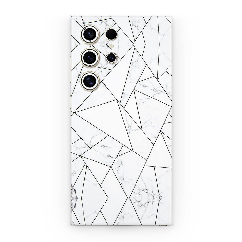 Galaxy s24 ultra marble grid 3d skin wrapitskin