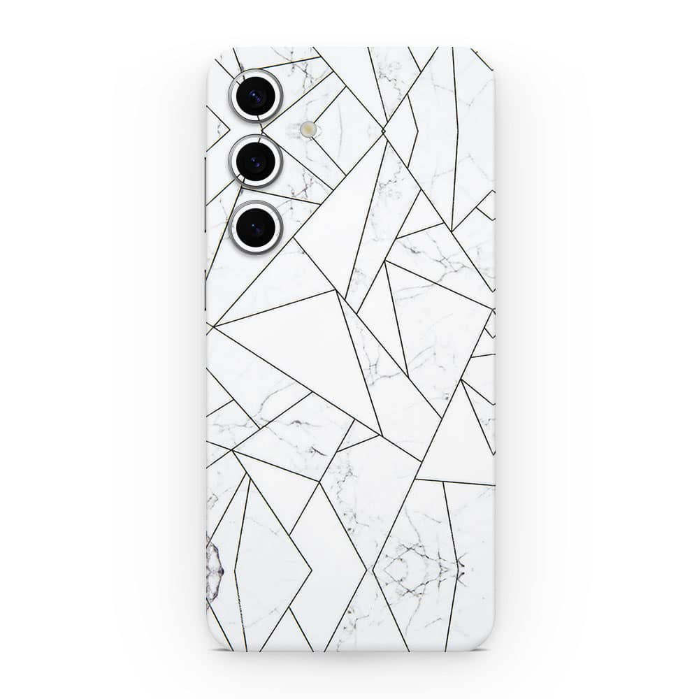 Galaxy s24 plus marble grid 3d skin wrapitskin