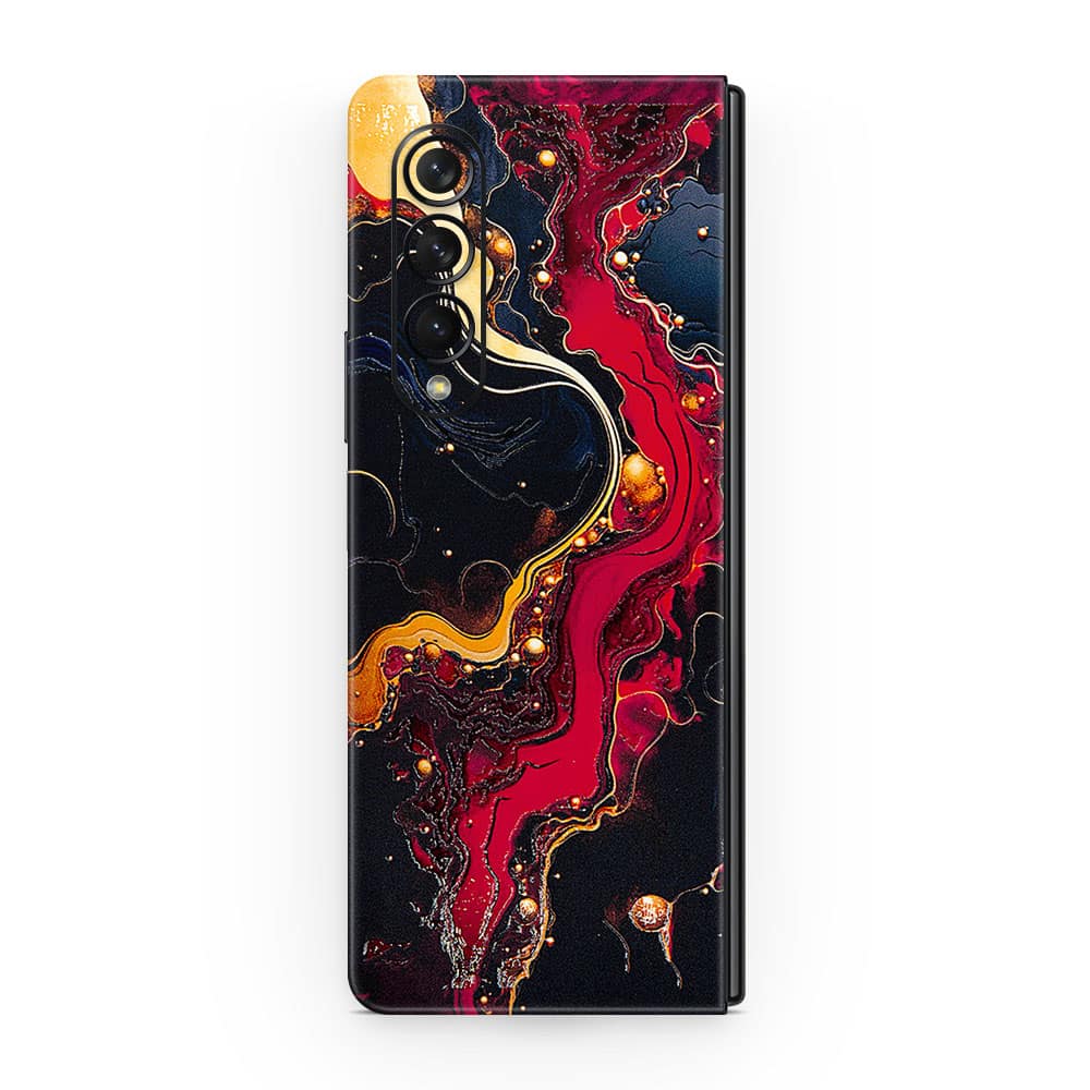 Galaxy z fold 3 volcanic vibe 3d skin wrapitskin