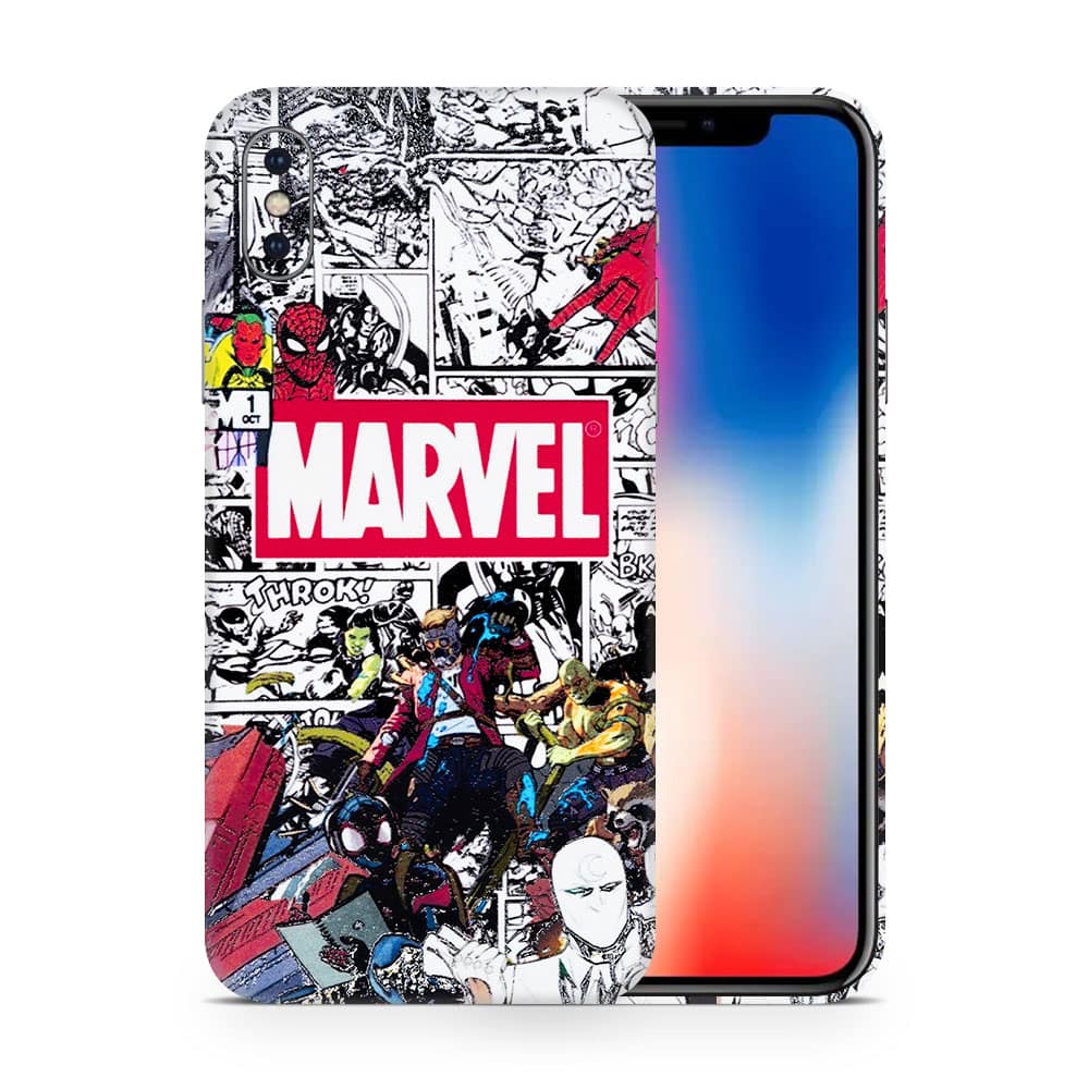 Iphone x marvel universe 3d skin wrapitskin