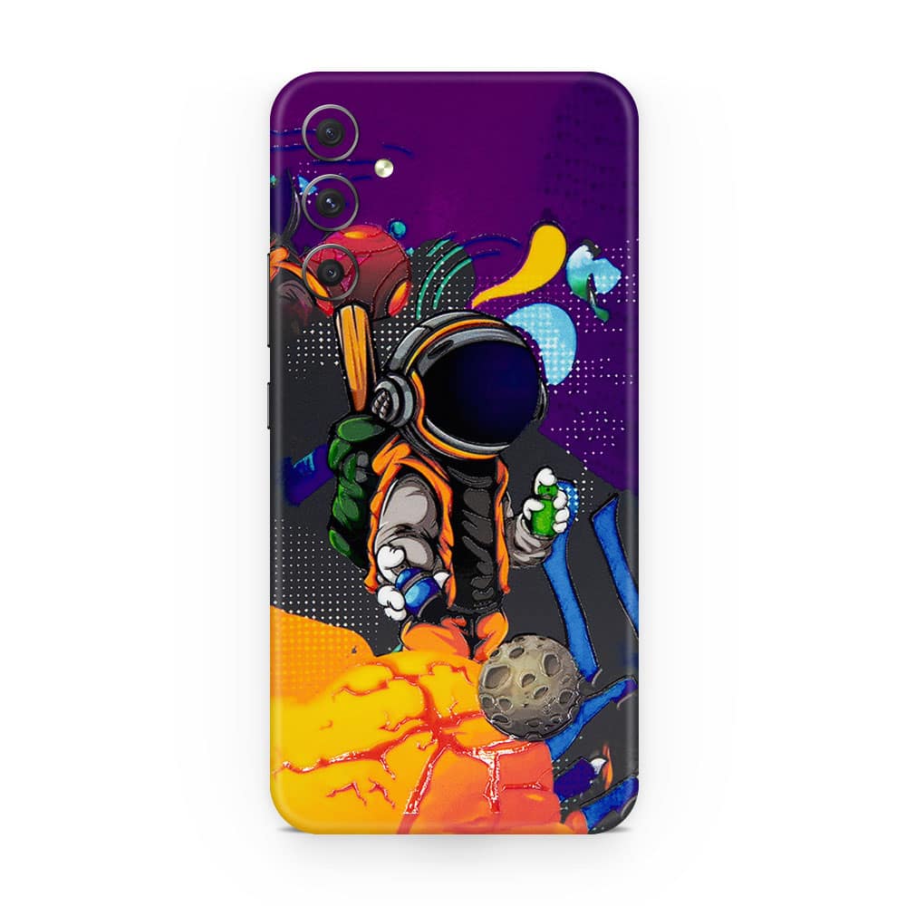 Galaxy a15 space doodler 3d skin wrapitskin