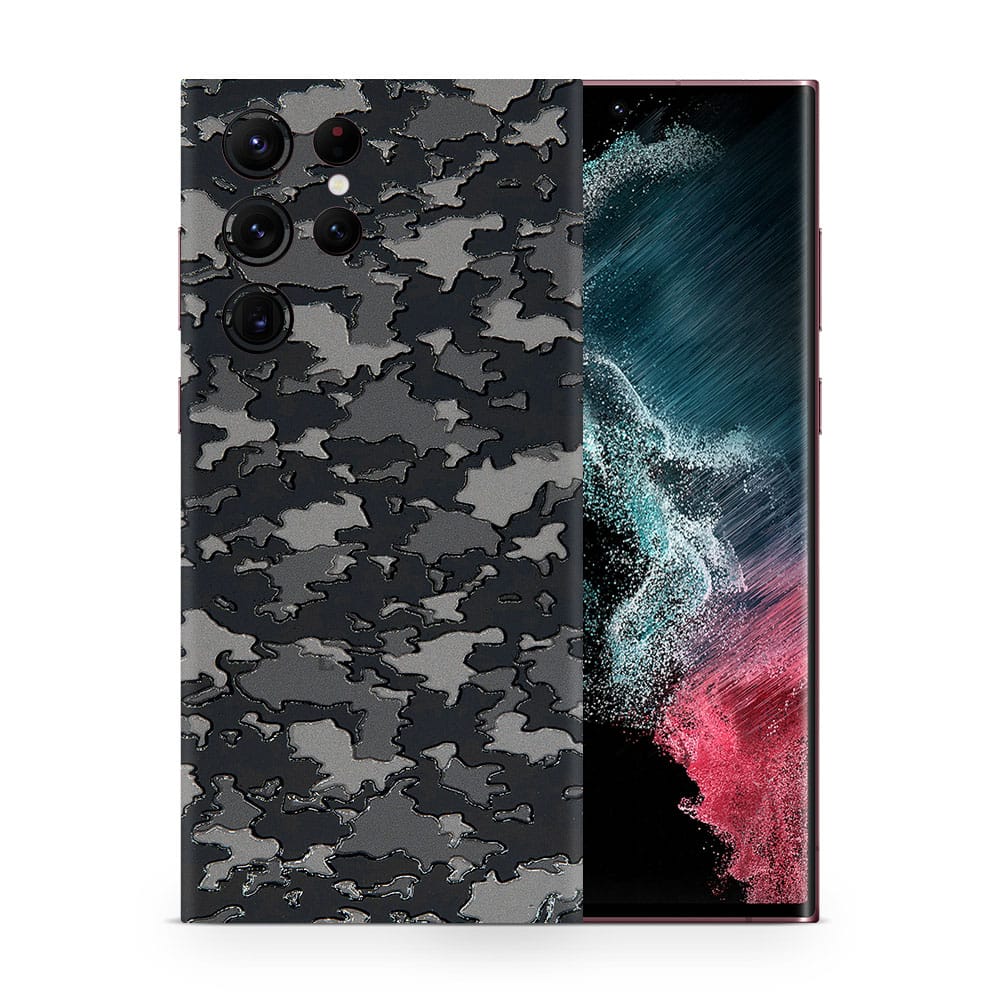 Galaxy s22 ultra military camo 3d skin wrapitskin