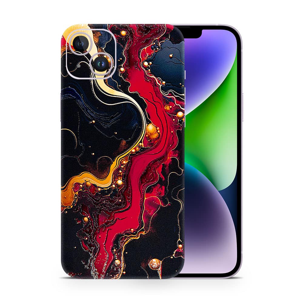 Iphone 14 plus volcanic vibe 3d skin wrapitskin