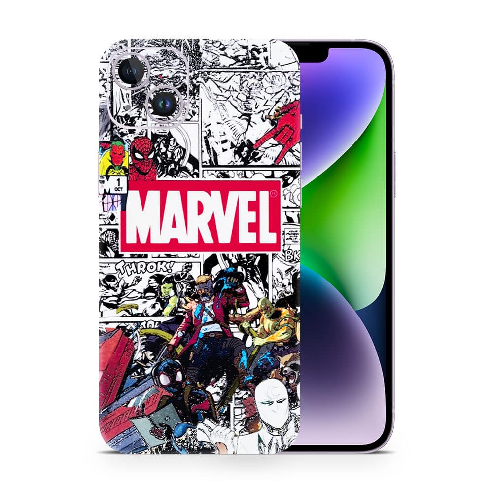 Iphone 14 plus marvel universe 3d skin wrapitskin