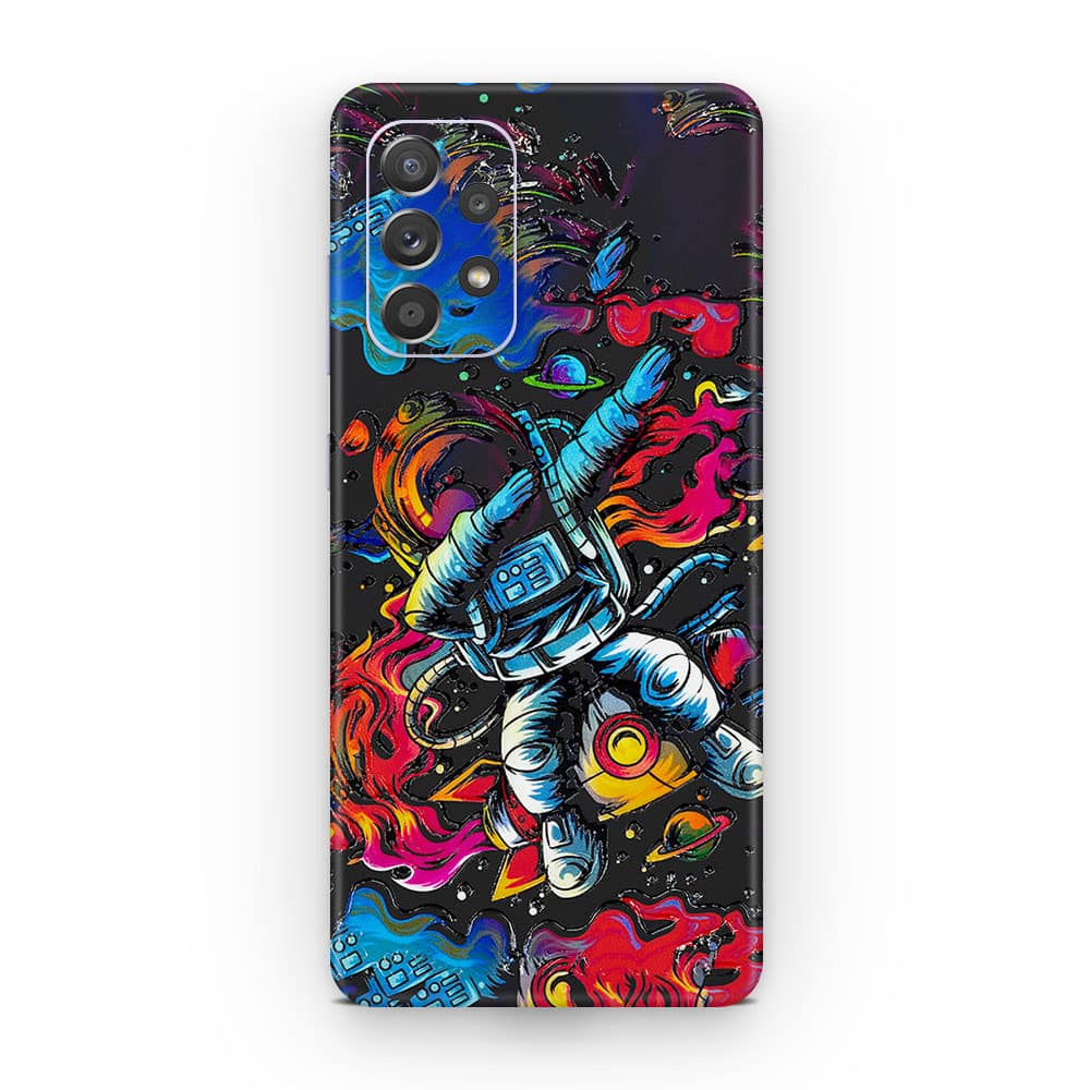 Galaxy a52 trippy astronaut 3d skin wrapitskin