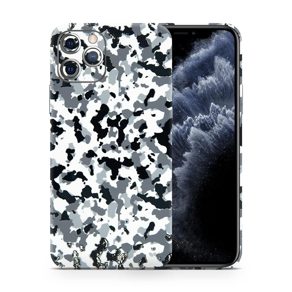 Iphone 11 pro max snow camo 3d skin wrapitskin